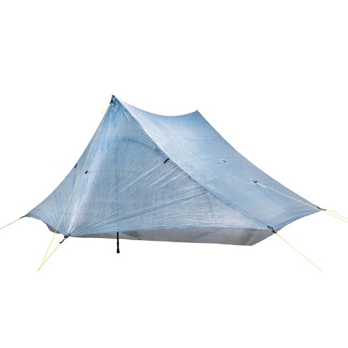 White two-person dyneema tent, Thru Picks illustration