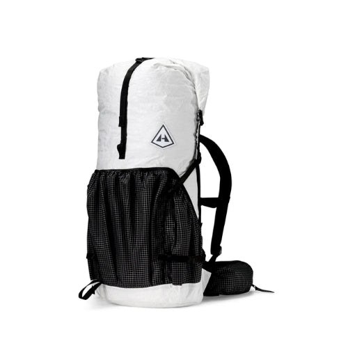 White dyneema ultralight backpack, Thru Picks illustration
