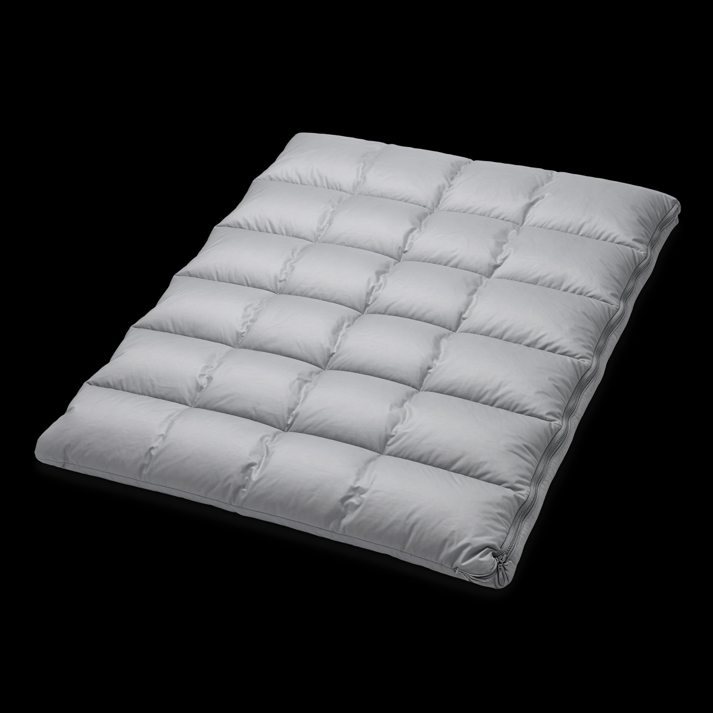 Ultralight down quilt, Thru Picks illustration