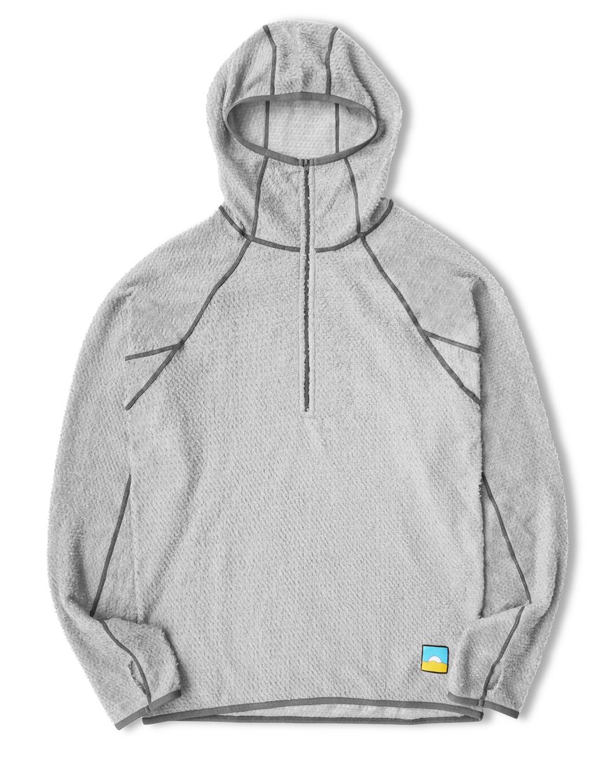 Sage alpha-direct fleece half-zip hoodie, Thru Picks illustration