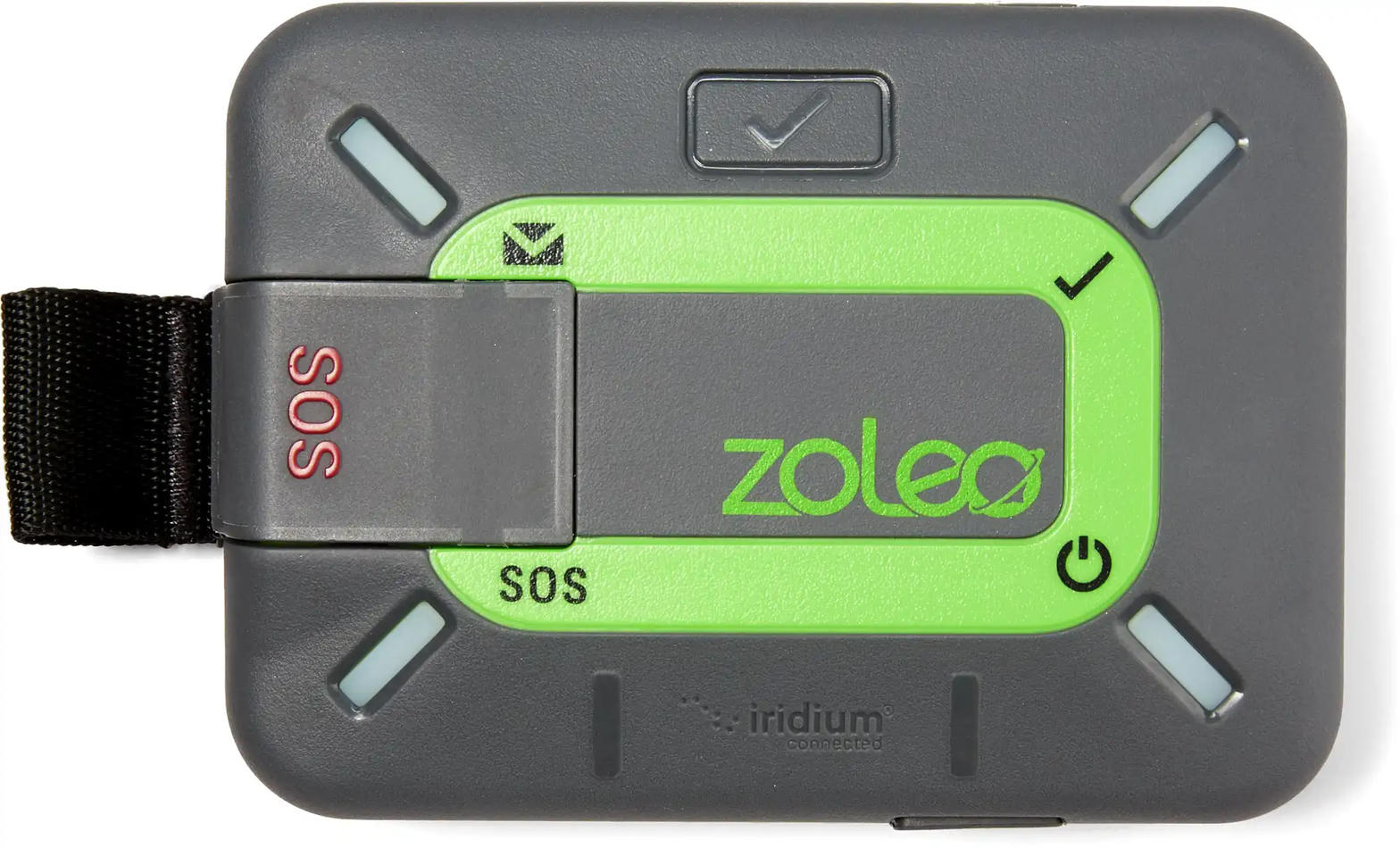 Compact white satellite messenger, Thru Picks illustration